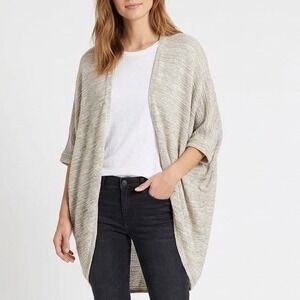 Full Tilt Cardigan Sweater Womens Small Heather Gray Knitted Open Front Pullover